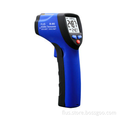 Portable CE RoHS Digital LCD Non-contact Infrared Thermometer, -50°C to 850°C, D:S=13:1